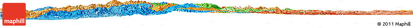 Political Horizon Map of Gikongoro, political shades outside