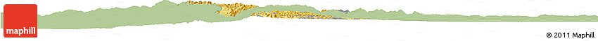 Savanna Style Horizon Map of Gikongoro, single color outside