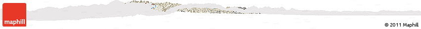Shaded Relief Horizon Map of Gikongoro, cropped outside
