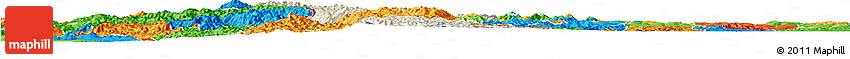 Shaded Relief Horizon Map of Gikongoro, political outside