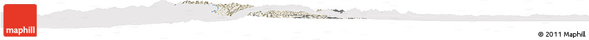 Shaded Relief Horizon Map of Gikongoro, single color outside