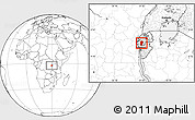 Blank Location Map of Gikongoro