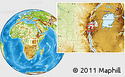 Physical Location Map of Gikongoro, highlighted country