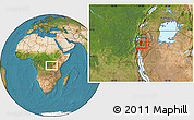 Satellite Location Map of Gikongoro