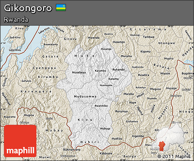 Classic Style Map of Gikongoro