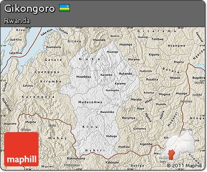 Classic Style Map of Gikongoro