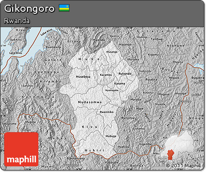 Gray Map of Gikongoro