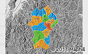 Political Map of Gikongoro, desaturated