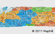 Political Shades Panoramic Map of Gikongoro