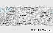 Silver Style Panoramic Map of Gikongoro