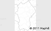 Blank Simple Map of Gikongoro, no labels
