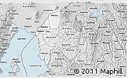 Silver Style 3D Map of Gisenyi