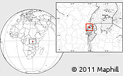 Blank Location Map of Gisenyi