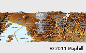 Physical Panoramic Map of Gisenyi