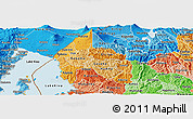 Political Shades Panoramic Map of Gisenyi