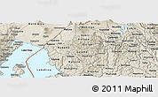 Shaded Relief Panoramic Map of Gisenyi