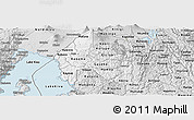 Silver Style Panoramic Map of Gisenyi