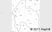 Blank Simple Map of Gisenyi
