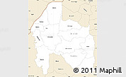 Classic Style Simple Map of Gisenyi