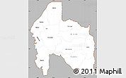 Gray Simple Map of Gisenyi, cropped outside