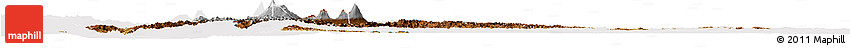 Physical Horizon Map of Rwanda, cropped outside