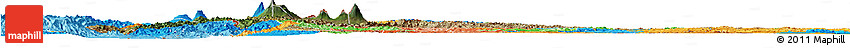Satellite Horizon Map of Rwanda, political outside, satellite sea
