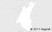 Silver Style Simple Map of Birenga