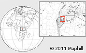 Blank Location Map of Kayonza