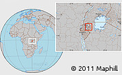 Gray Location Map of Kayonza