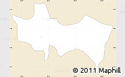 Classic Style Simple Map of Kayonza, single color outside