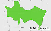 Political Simple Map of Kayonza, single color outside, borders and labels