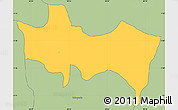 Savanna Style Simple Map of Kayonza