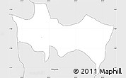 Silver Style Simple Map of Kayonza