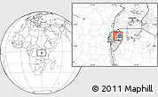 Blank Location Map of Mugesera, highlighted country, highlighted parent region, within the entire country