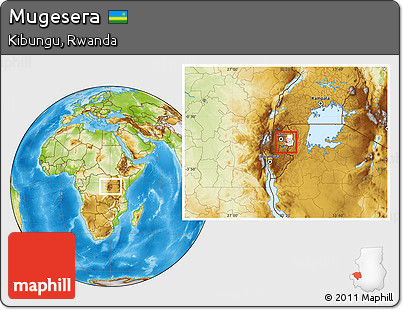 Physical Location Map of Mugesera, highlighted parent region