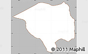 Gray Simple Map of Mugesera, cropped outside