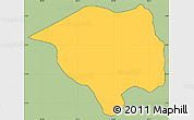 Savanna Style Simple Map of Mugesera, cropped outside