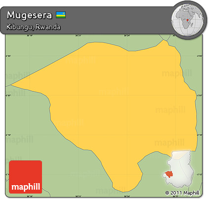 Savanna Style Simple Map of Mugesera