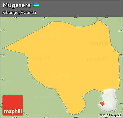Savanna Style Simple Map of Mugesera