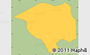 Savanna Style Simple Map of Mugesera, single color outside