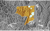 Physical 3D Map of Rukara, desaturated