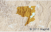 Physical 3D Map of Rukara, lighten