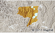 Physical 3D Map of Rukara, lighten, semi-desaturated