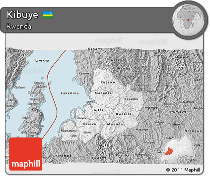 Gray 3D Map of Kibuye