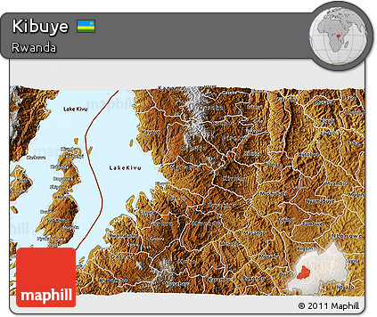 Physical 3D Map of Kibuye