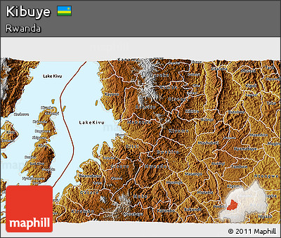 Physical 3D Map of Kibuye