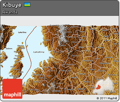 Physical 3D Map of Kibuye