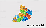 Political 3D Map of Kibuye, cropped outside
