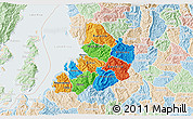 Political 3D Map of Kibuye, lighten