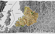 Satellite 3D Map of Kibuye, desaturated